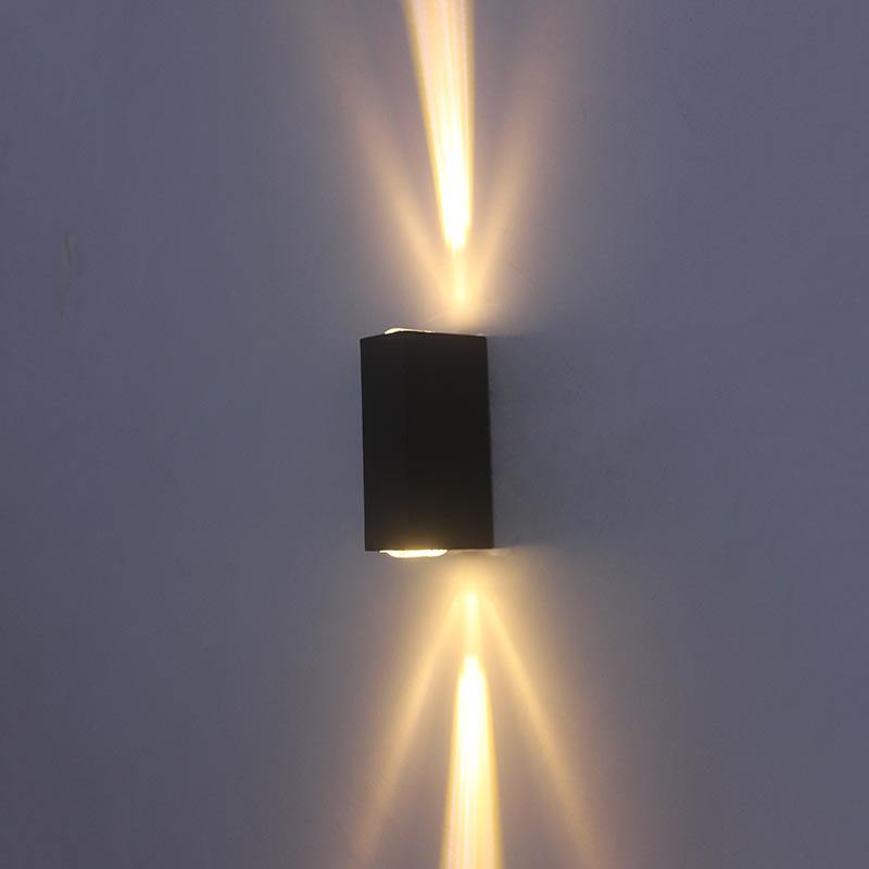 Schwarze Muschelstrahlleuchte, wasserdichte Wandleuchte, moderne LED-Außenwandleuchte, hochwertige Außenleuchter