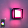 Intelligente IP65-Außenleuchte, wasserdicht, APP-gesteuerte Kunststoff-Garten-wasserdichte Lampe, moderne LED-Wandleuchte, Wandmontage