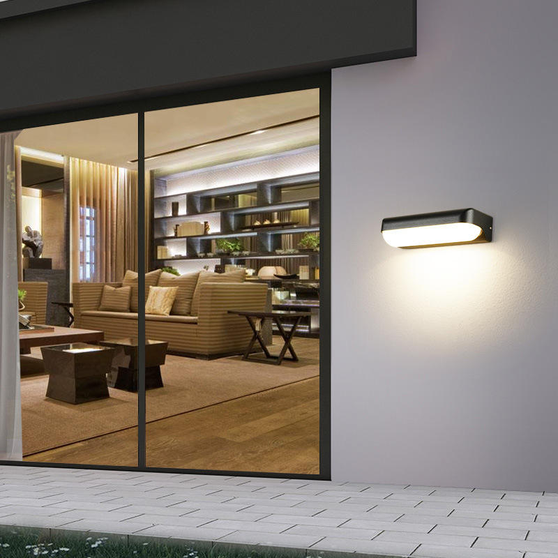 Moderne, minimalistische LED-Wandleuchte aus Acryl, wasserdicht, IP65, für drinnen und draußen, für AC85-265V, Gartenbeleuchtung, Balkonleuchten