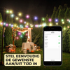Intelligente Gartenbeleuchtung 15 m RGB-Gartenatmosphäre Beleuchtungskabel Smartphone-Steuerung E27-Stecker Hersteller Direktvertrieb