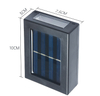 Solar-Wandleuchte, Außendekoration, Garten, Innenhof, Zuhause, wasserdicht, nach oben und unten leuchtende Wandleuchte, Außenwandfluter-Lampe
