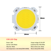 Fabrikgroßhandel COB-Lichtquelle 10-50 W Hochleistungs-High-Display-Index Highlight gelbes Licht weißes Licht COB-Lampenperlen