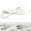 0,75 mm 2-Leiter-Kabel 1,8 m Ein-Aus-Netzkabel für LED-Lampe mit Knopfschalter EU/US-Stecker Lichtschaltung Transparent