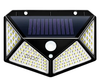 100LED Solar Wandleuchte Innenhof vierseitig lichtemittierende Solarlampe menschlicher Körper Induktion wasserdichte Außenleuchte