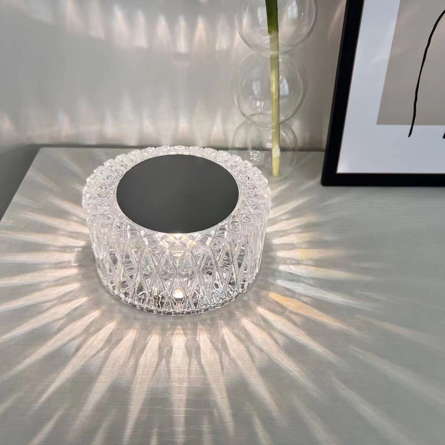 Dekorative LED-Nachtlichter, Vintage-Acryl-Tischlampe, LED-Tischlampe, Bar-Kristall-Tischlampe, Restaurant-Tischlampe, Restaurant-Atmosphäre-Sinn-Tischlampe