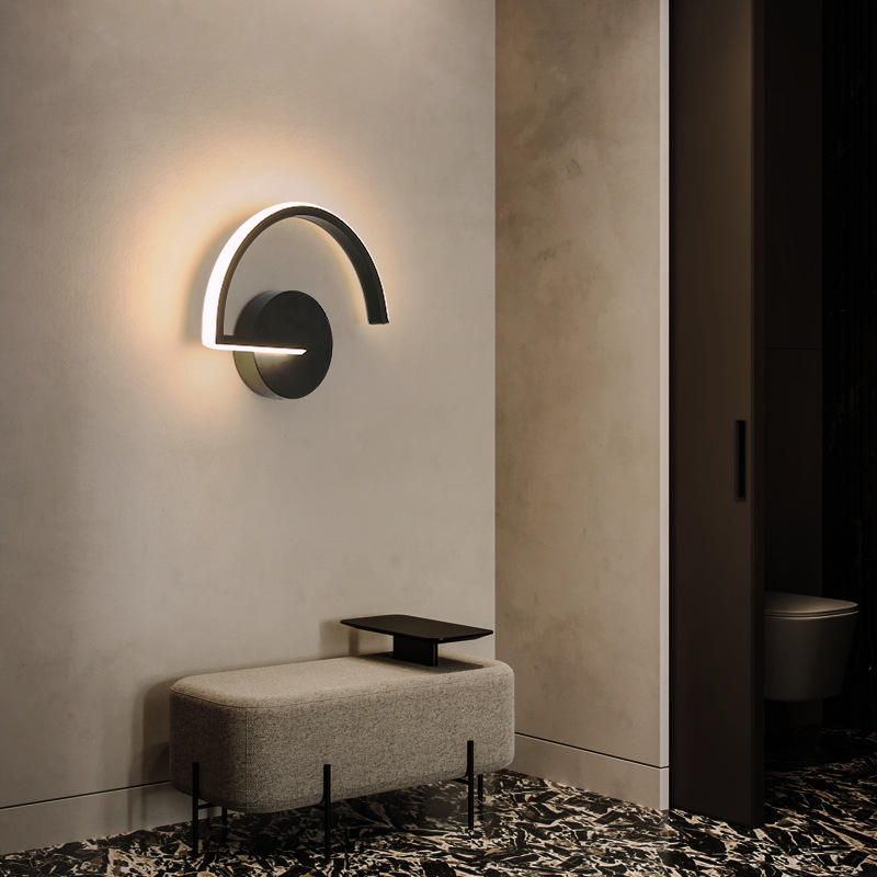Heiße moderne schwarze Dekoration oben unten Outdoor Indoor Luxus Home Zimmer Schlafzimmer Hotel Badezimmer Lampe Leselicht LED Wandleuchte
