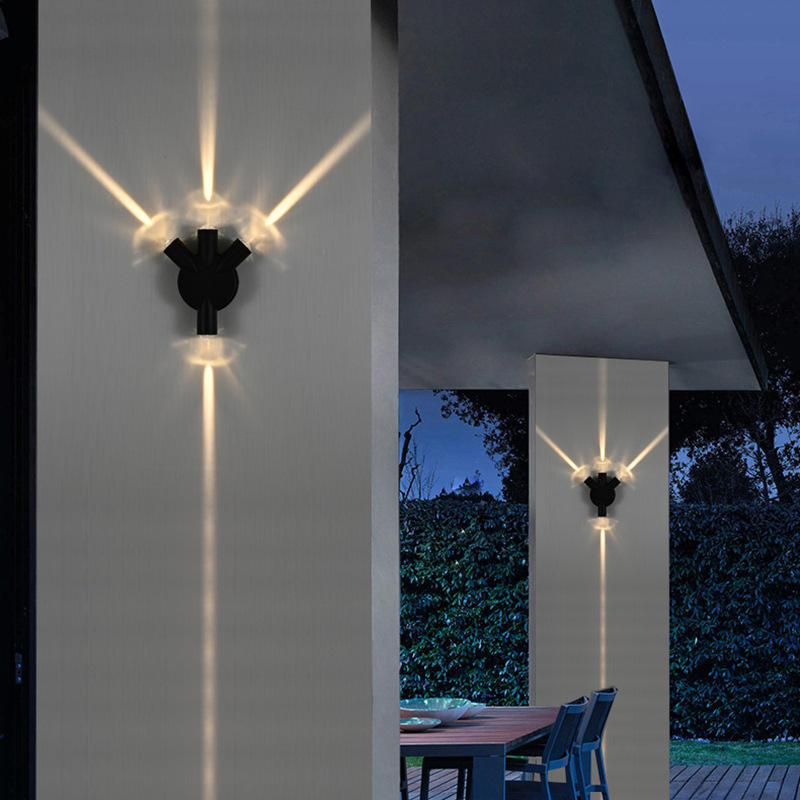 Moderne einfache kreative Outdoor wasserdichte Wandleuchte LED Hof Lampen Tor Lampe Terrasse Balkon Wandleuchte