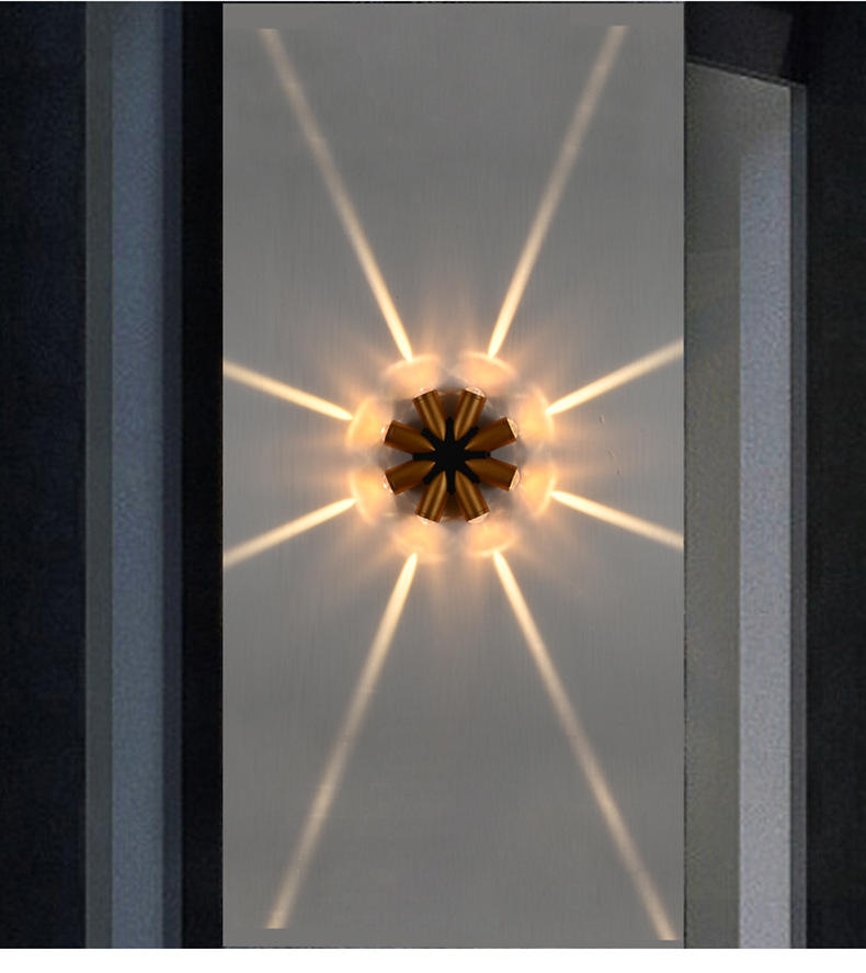 Moderne einfache kreative Outdoor wasserdichte Wandleuchte LED Hof Lampen Tor Lampe Terrasse Balkon Wandleuchte