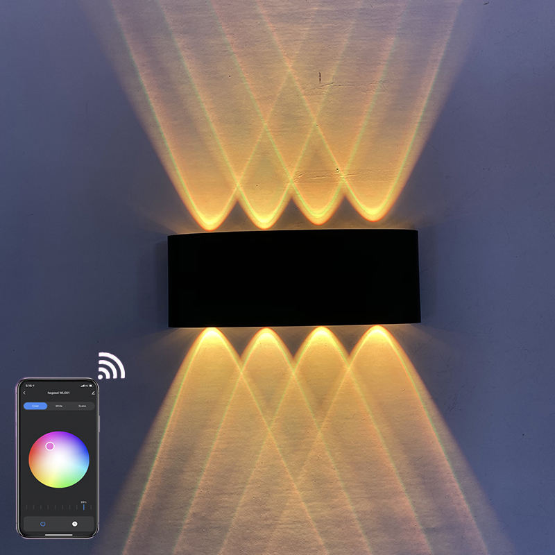 Outdoor Wand Licht APP Fernbedienung Bluetooth Verwendet Für Urlaub Dekoration Bar wand lampe verbinden mit ALEXA