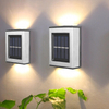 Heißer Verkauf Schöne Schwarze Wasserdichte IP65 Solar Wandleuchte Außentreppe Korridor Licht Für Garten Dekorative Wandleuchte