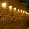 LED Solar Lichter Außen Licht Control Sensor Garten Dekoration Solar Zaun Wand Lampe Halbkreis Energie Wasserdichte Straßenlaternen