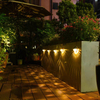 LED Solar Lichter Außen Licht Control Sensor Garten Dekoration Solar Zaun Wand Lampe Halbkreis Energie Wasserdichte Straßenlaternen