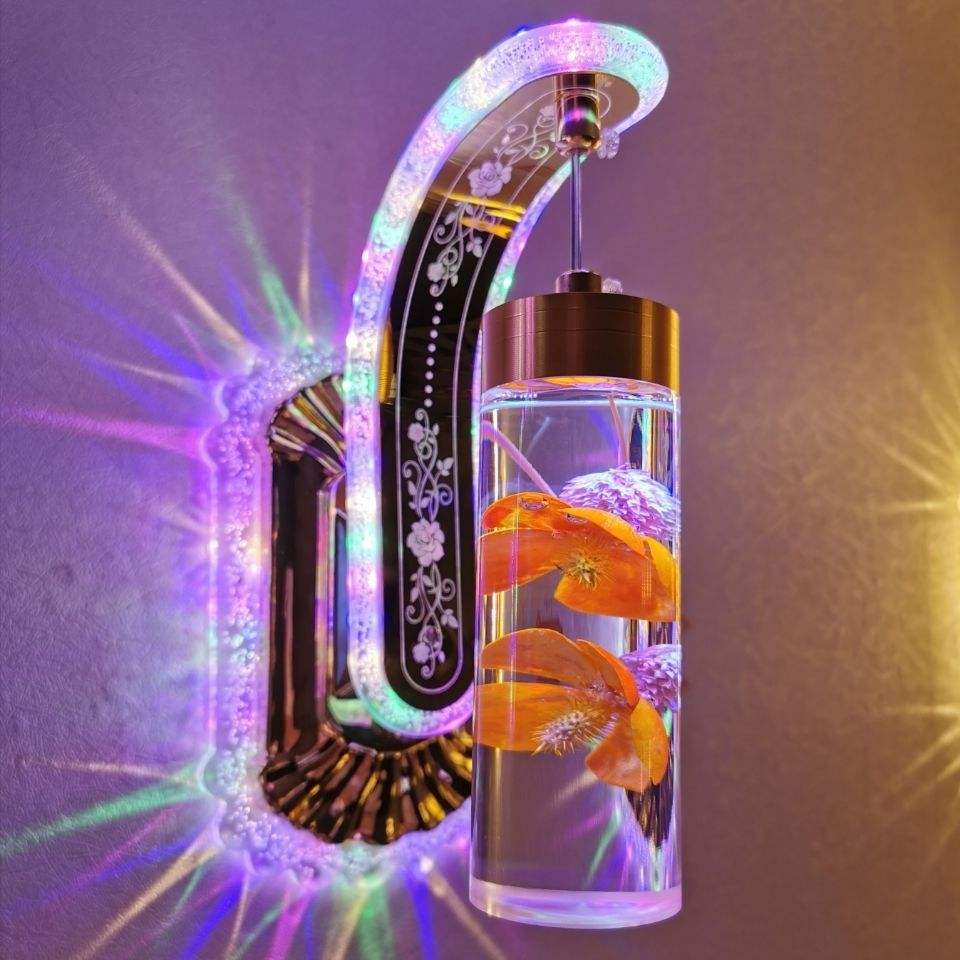 2022 12W LED Innenwandleuchte für Schlafzimmer Nachttischdekoration echte Blume Wandleuchte Treppenlampe Nachtlampe für Wohnzimmer