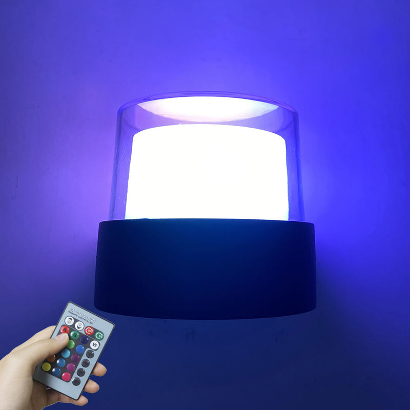 Dekorative LED-Lampe, Acryl, rund, wasserdicht, Wandleuchte und Nachtlicht im Freien