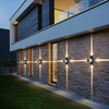 Kreuz Sterne modernes Design Ein Lichtstrahl Outdoor Garten IP65 LED Wandleuchte wasserdicht 4W/12W Außenwand dekorativ