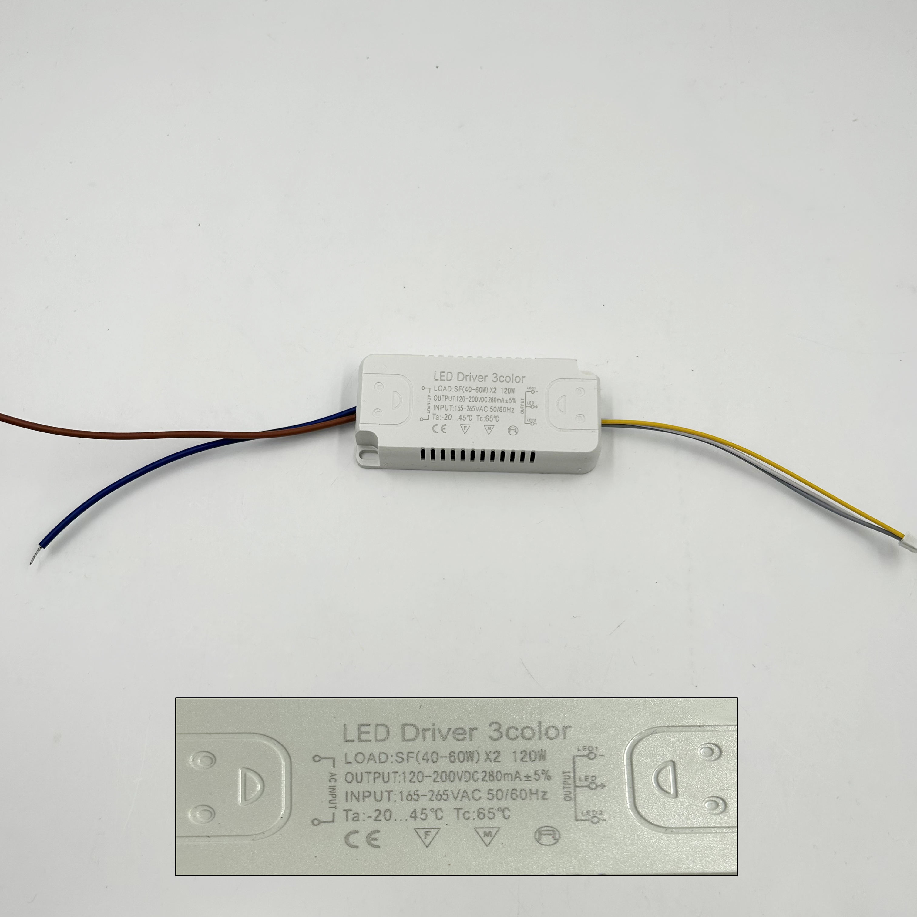 100 W, 140 W, 160 W LED-Treiber, Beleuchtungstransformatoren, Treiber mit drei Farbtemperaturen, Nicht-Warterpoof-COB-LED-Chip-Netzteil