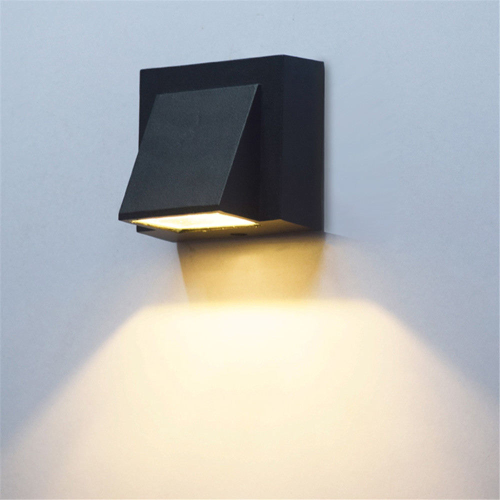 5W LED-Außenbeleuchtung, wasserdichte Wandleuchte, modernes Aluminium, nach oben und unten geführte Wandleuchte für Außen, Garten, Hof, Veranda