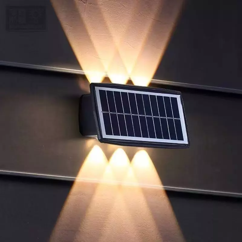 4W 6W Solar-Led-Licht Im Freien Wasserdichte Solar Hight Lichter Wand leuchte Intelligente wand lampe solar wand Außen lampe