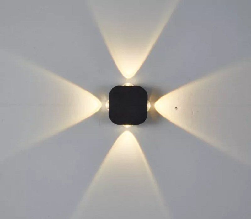 Wasserdichte IP65 4W LED-Wandleuchte für den Außenbereich, Aluminium-Wandleuchte, Garten-LED-Wandleuchte