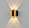 4W 6W 8W 10W LED-Wandleuchte, rechteckig, goldfarben, schwarz, nach oben und unten leuchtende Körperlampe, Beleuchtungsstil, moderne Wandleuchte