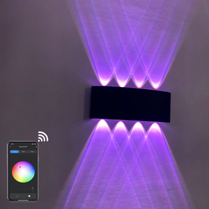  8W gesteuert durch Alexa/google hause im freien Wand Licht APP Fernbedienung Bluetooth-kompatibel Verwendet Für Bar wand lampe Party licht