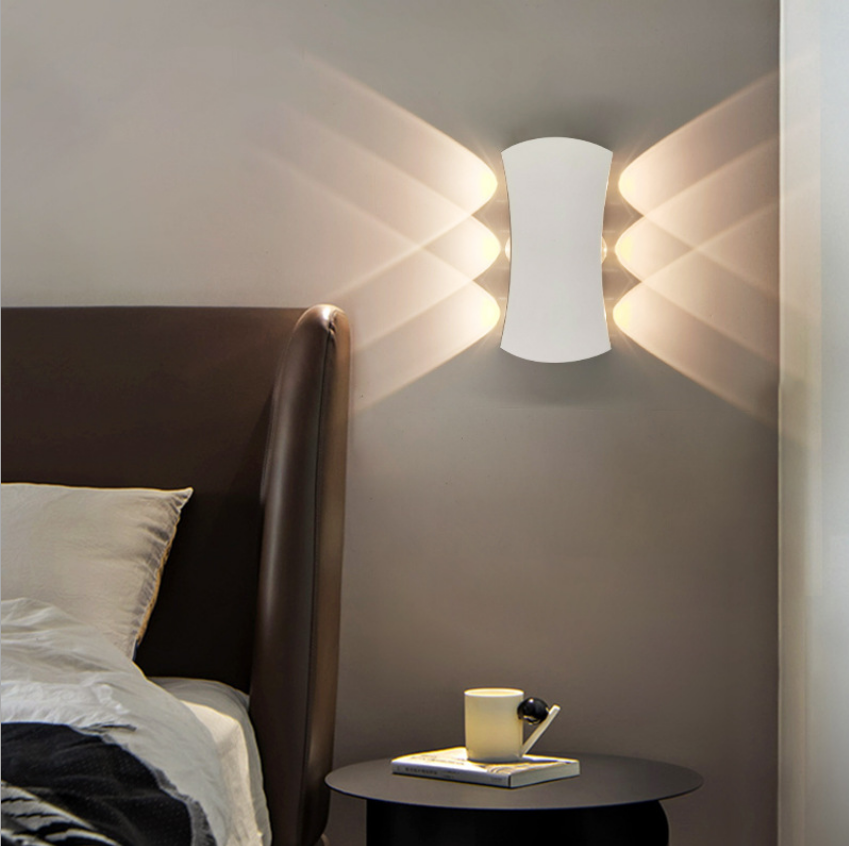 Moderne minimalistische Outdoor Indoor Hotel Gang Korridor Tür Hof Treppe Veranda LED wasserdichte Mond Wandleuchte Waren