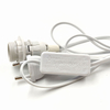1,8 m Netzkabel E14 Lampensockel EU-Stecker 303 Schalterdraht für Anhänger-LED-Glühbirne E14 Hängelampe Aufhängungssockelhalter Salz