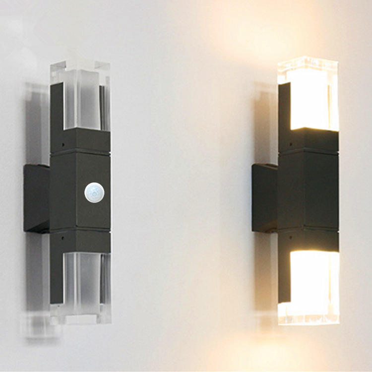 Led Wand Lampe Aluminium Outdoor IP65 Wasserdicht Up Down Wand Licht Für Home Treppen Schlafzimmer Nacht Korridor Beleuchtung Einstellbar