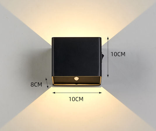 Innenwandleuchte USB wiederaufladbare LED-Wandleuchte mit Bewegungssensor Innenbeleuchtung Wohnzimmer Schlafzimmer Flur Nachtlichter