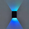 5W RGB mit Controller Innenbeleuchtung LED-LED-Licht Innen-Innen-LED-Licht Innen-LED-Treppenbeleuchtung Wandleuchten Innen-Up-and-Down-Wandlampe Lampe aus Aluminiummaterial
