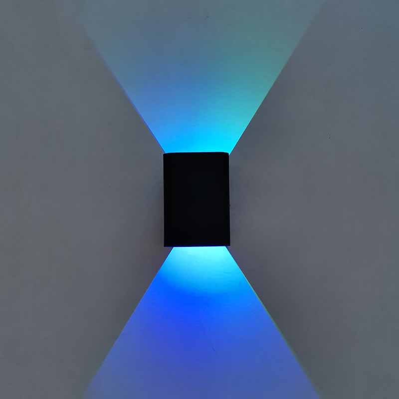 5W RGB mit Controller Innenbeleuchtung LED-LED-Licht Innen-Innen-LED-Licht Innen-LED-Treppenbeleuchtung Wandleuchten Innen-Up-and-Down-Wandlampe Lampe aus Aluminiummaterial
