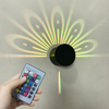 3W Blumen-Wandlampe, LED-Farbwandlampe, RGB-Wandlampe, Fernbedienung, Farbwandlampe, dekorative Wandlampe, Infrarot-Fernbedienungs-Wandlampe