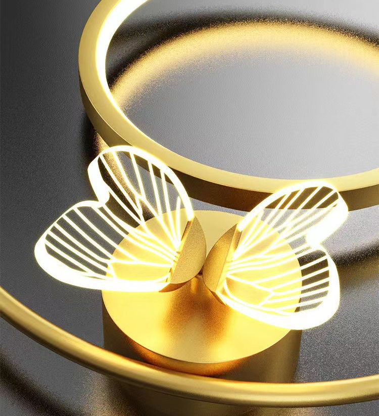 12W Schmetterling LED Anhänger Wandleuchten Nachttischlampe Wandhalterung Nordic Innenbeleuchtung Nachttischlampe Hängelampen Moderne Wohnzimmerdekoration
