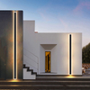 LED Aluminium Modern Garden Rechteckige wasserdichte Wandleuchte