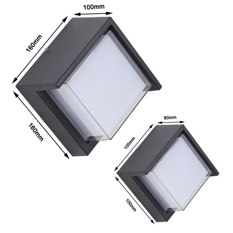 Minimalismus-Stil Tuya Smart WiFi LED Wandleuchte 10W RGBW Outdoor Indoor APP Wasserdichte Wandleuchte Dimmbare Gartenleuchte