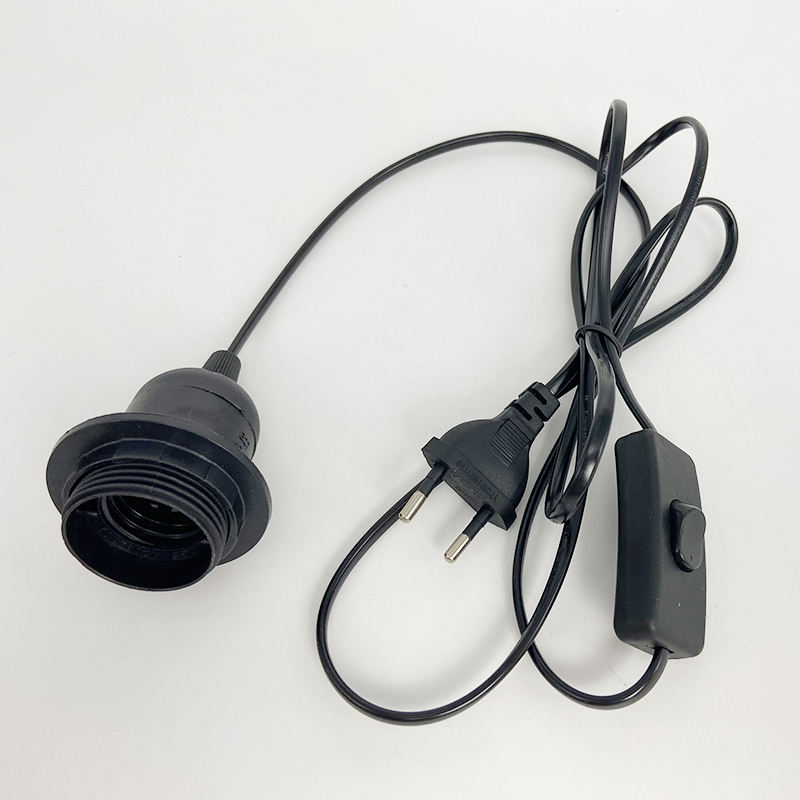 E27 E14 US AU UK EU Verlängerungskabel mit 303 Schalterkabel 1,8 m Schraubsockel Lampenfassung LED Pendelleuchte Kopf Lampenfassung