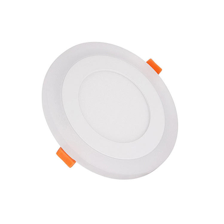 6W 9W 16W 24W LED-Deckeneinbauleuchte, Painel-Lampe, Heimdekoration, rund, quadratisch, LED-Panel-Downlight, Blau + Weiß