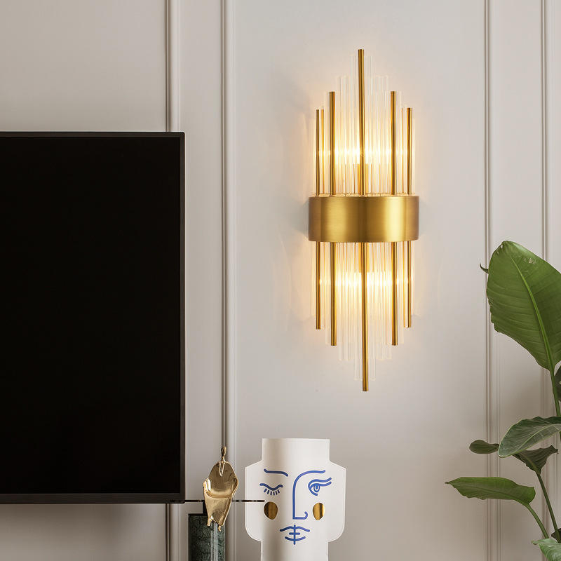 Die moderne lineare LED-Wandleuchte für die Innenbeleuchtung im Haushalt eignet sich für Schlafzimmer- und Wohnzimmerwandlampen mit Luxusleuchten für zu Hause