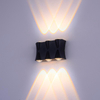 LED-Wandleuchte, wasserdicht, IP65, Aluminium, Garten-Wandleuchte, Gold, Schwarz, weißes Licht, Innen- und Außenwandleuchte