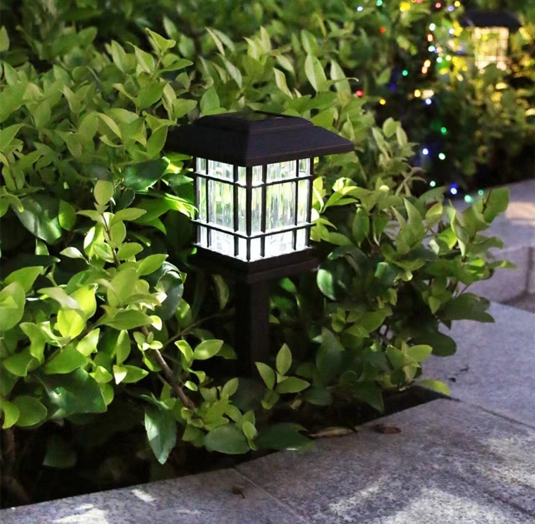 5LED Solar Hof Lampe Rasen Boden Lampe Garten Solar Lampe Garten Spalier im Freien antike Raum Licht Dekoration amerikanischen Stil 