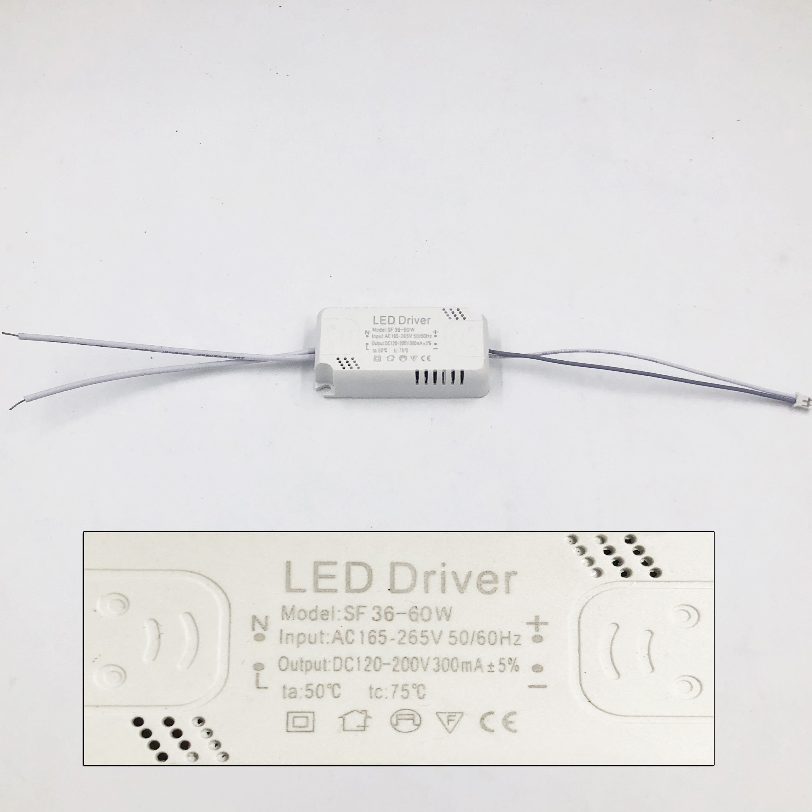 8–120 W LED-Treiber, LED-Treiber-Netzteil, nicht isolierend, Beleuchtungstransformator, Eingang AC175–265 V, Leuchtenadapter für LED-Lampe