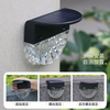 Warmweiße LED-Solarlampe, Treppen-Außengartenbeleuchtung, wasserdichte Solarstrom-Balkon-Lichtdekoration für Terrassen-Treppenzaun