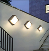 Wasserdichte Led-wandleuchte Garten Außendekoration Haustür Beleuchtung Wandleuchte AC85-260V Leuchte Schwarz Lampenschirm Leuchte