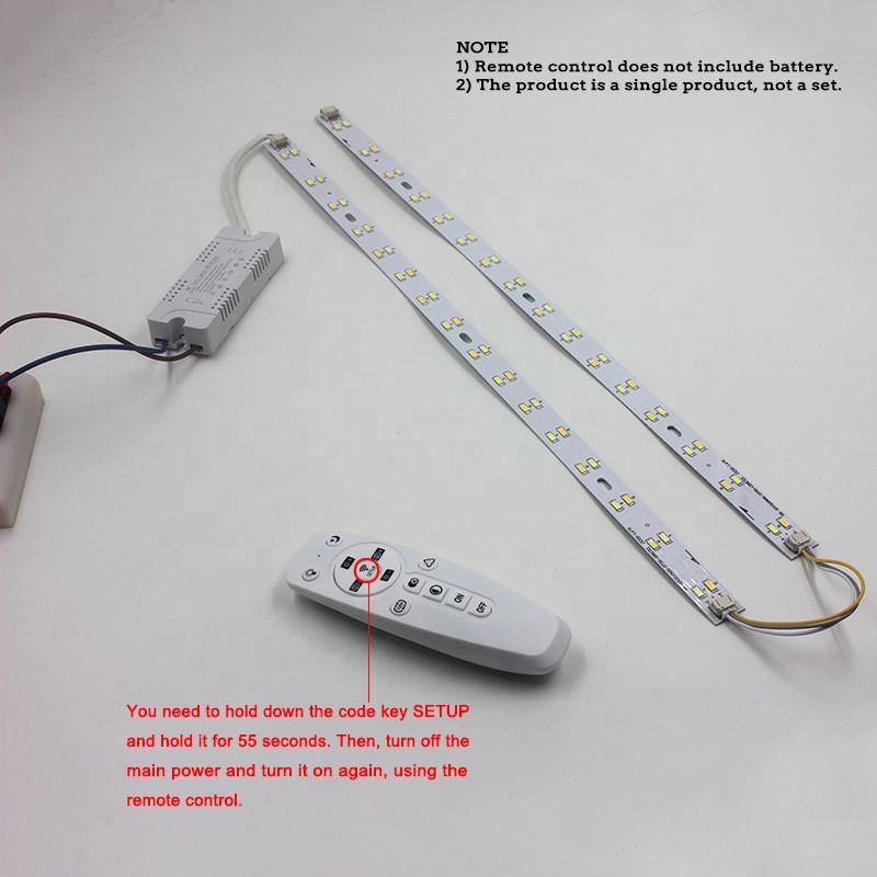 24 W dimmbare LED-Deckenleuchte, leuchtende dreifarbige einstellbare 5730SMD-Lichtquelle, Beleuchtung, Infrarot-Steuerung, Schlafzimmer-Downlight
