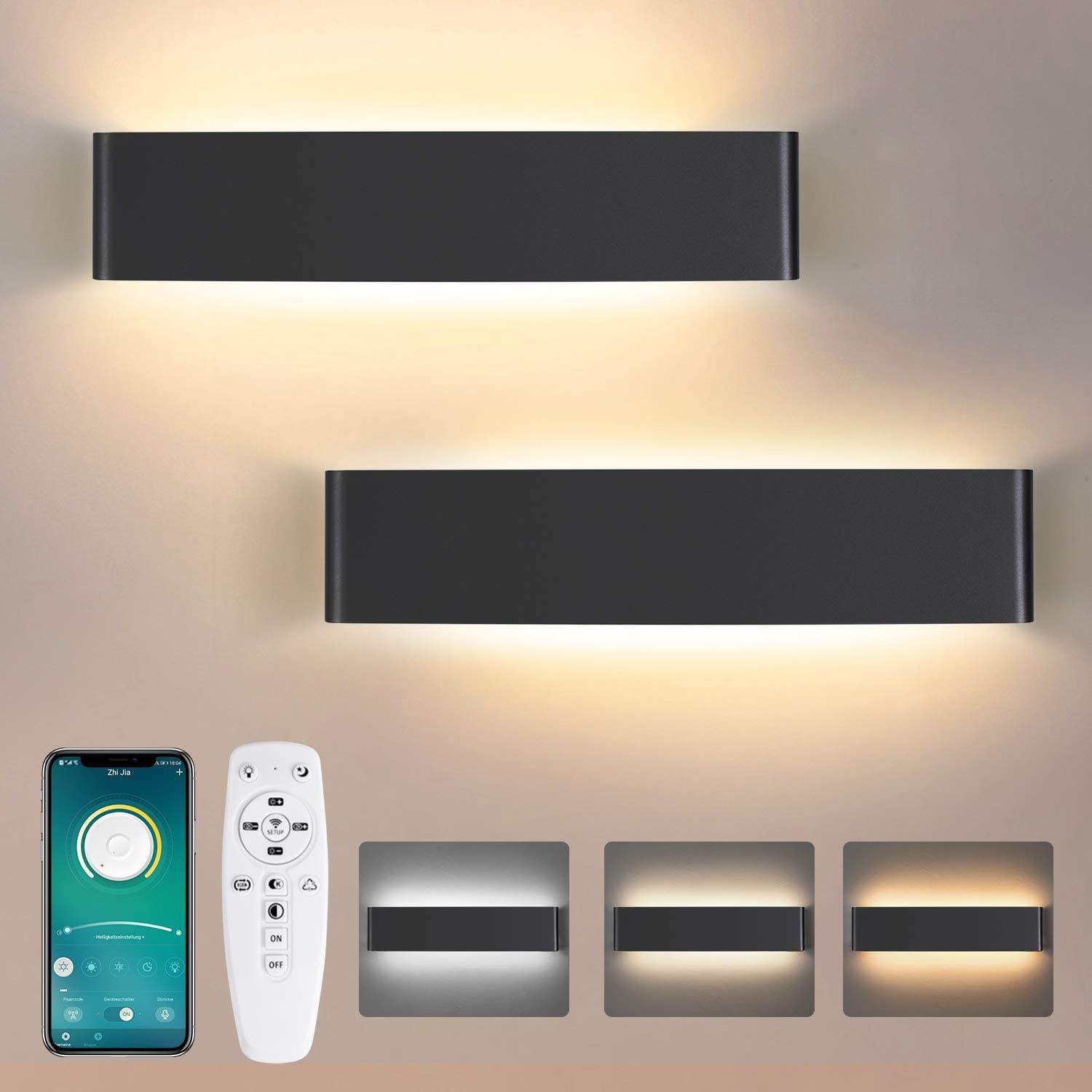 2.4G Moderne minimalistische LED-Aluminiumlampe Nachttischlampe Wandlampe Zimmer Badezimmerspiegelleuchte Direkter kreativer Gang