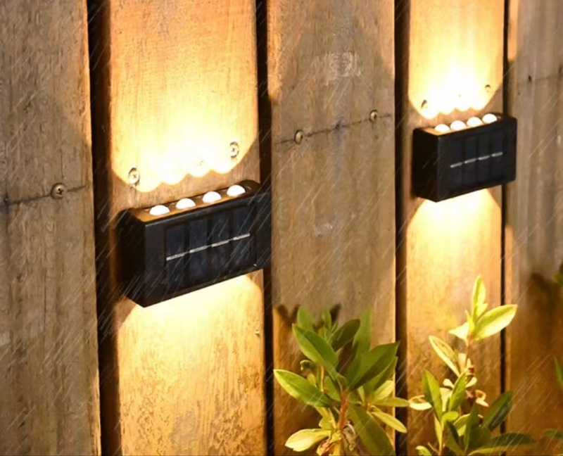 Solar-Außengartenlampe, Heimwandlampe, Dekoration, Layout, Wand, neue Wandlampe mit leuchtender Atmosphäre nach oben und unten