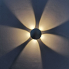 3W 4W 5W LED Aluminium Wandleuchte Runde Nachttischlampe Schlafzimmer Wandleuchten Wandleuchte