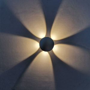 3W 4W 5W LED Aluminium Wandleuchte Runde Nachttischlampe Schlafzimmer Wandleuchten Wandleuchte