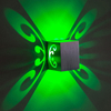 Schmetterlings-Wandleuchte, 3 W, LED-Wandleuchte, LED-Wandleuchte, Aluminium für Gang, Schlafzimmer, Flur, Veranda, Hintergrundleuchte