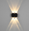 4W 6W 8W Schwarz 001 Wasserdichte Wandleuchte Beliebtes Design Up And Down Wandleuchte Hotellampe LED Wandleuchten